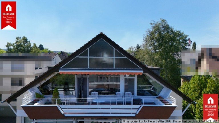 1 Einfach ganz oben Bonn Dachgeschosswohnung R�ngsdorf zentral mit Blick zum Petersberg