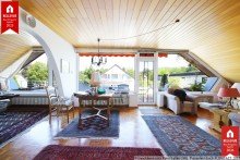 13 Raumbreite Fensterfront �ber den D�chern von R�ngsdorf!