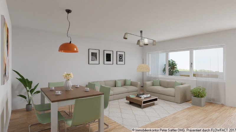 Wohn- und Essbereich Wohnung Bonn
