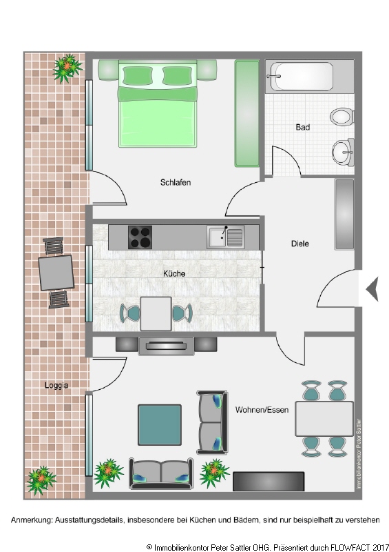 Grundriss Etagenwohnung St. Augustin