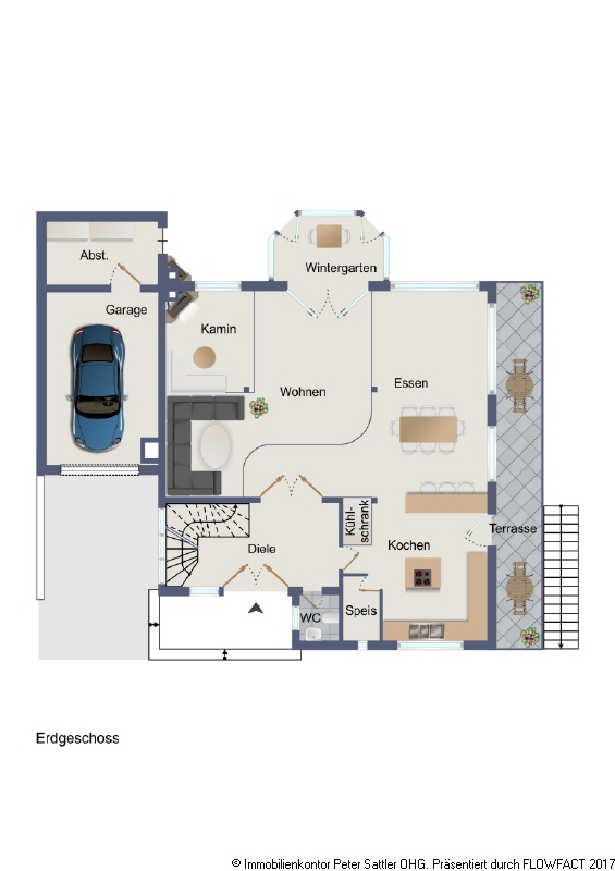 Grundriss_EG Einfamilienhaus Bonn