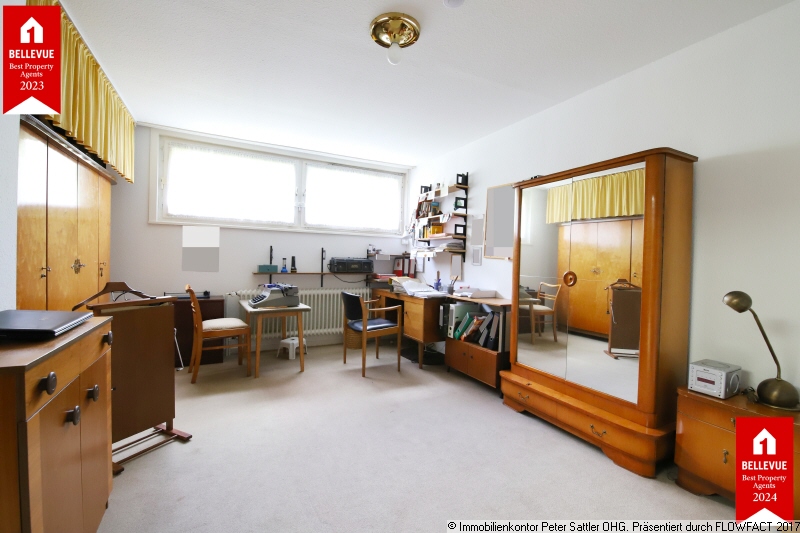 Eins der Schlafzimmer Bungalow Bonn