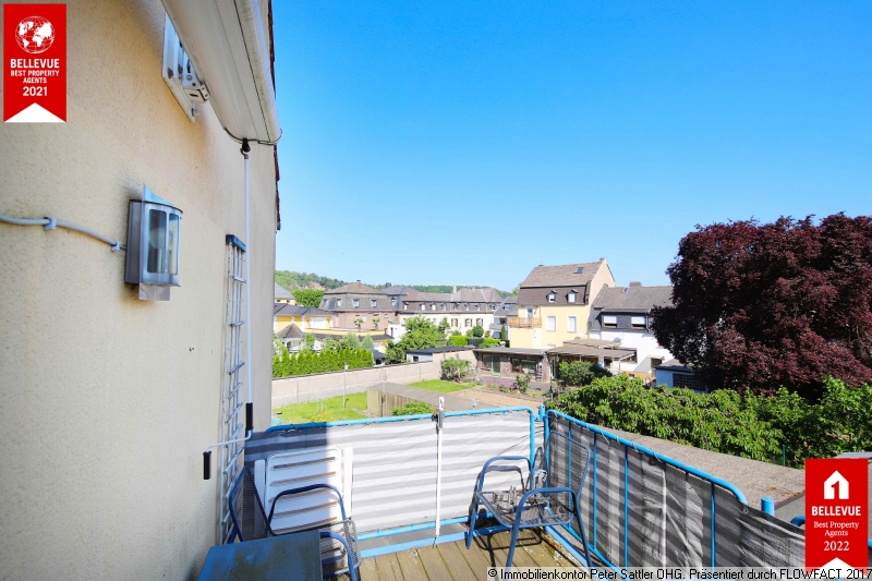 Aussicht vom Balkon im OG Mehrfamilienhaus Koblenz