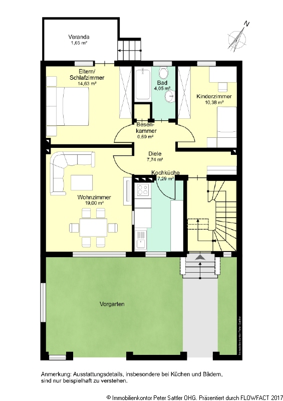 Grundriss EG Mehrfamilienhaus Bonn