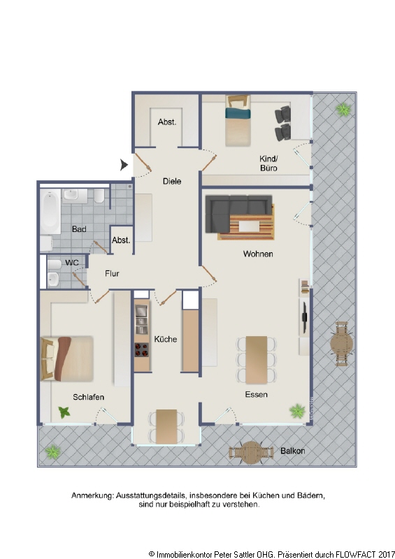 Grundriss Penthousewohnung Bonn