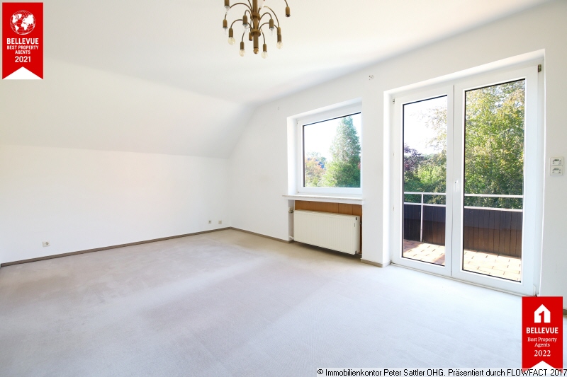 Schlafzimmer mit Balkon Einfamilienhaus Bonn