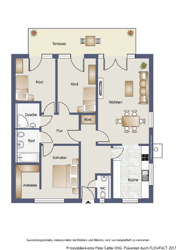 Grundriss Erdgeschosswohnung Bonn