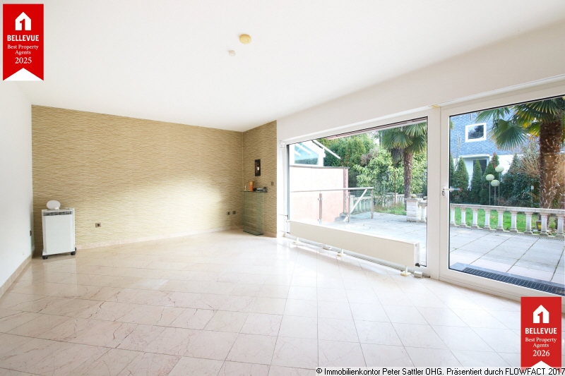 Blick in den Garten Reihenmittelhaus Bonn