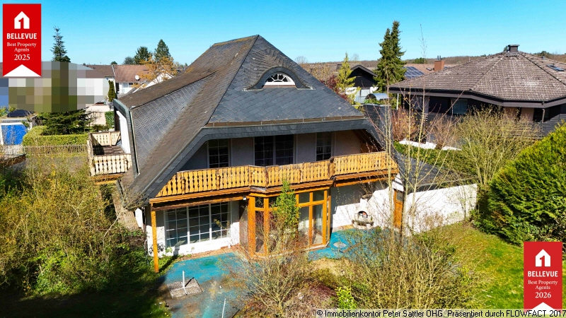 Blick auf den S�dbalkon Einfamilienhaus Bonn