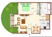 Grundrissjpg R�ngsdorf: Wohnung mit Terrasse, Tiefgaragenplatz