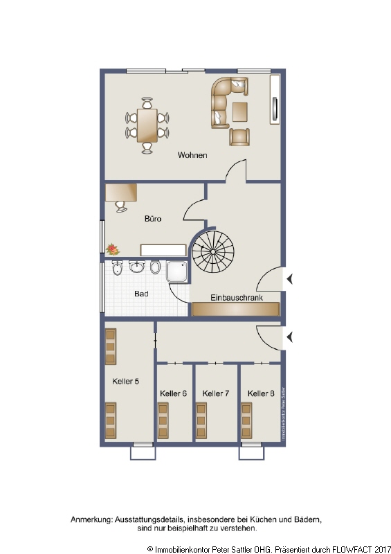 Grundriss_UG Maisonettewohnung Bonn