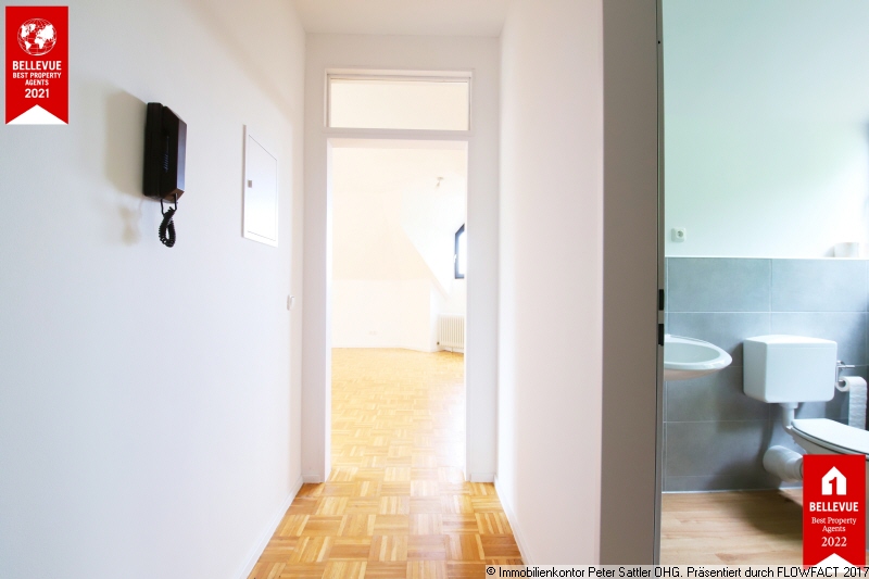 Durchblick Dachgeschosswohnung Bonn