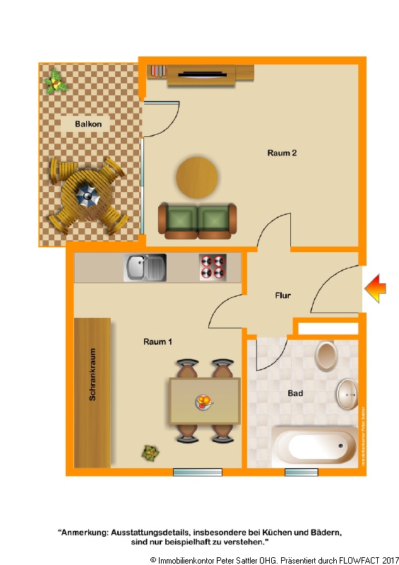 Grundriss Dachgeschosswohnung Bonn