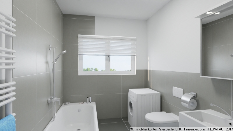 Wannenbad mit Fenster Wohnung Bonn