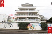Ansicht vom Rheinufer, Wohnung markiert Rheinblick zum Tr�umen in K�nigswinter!