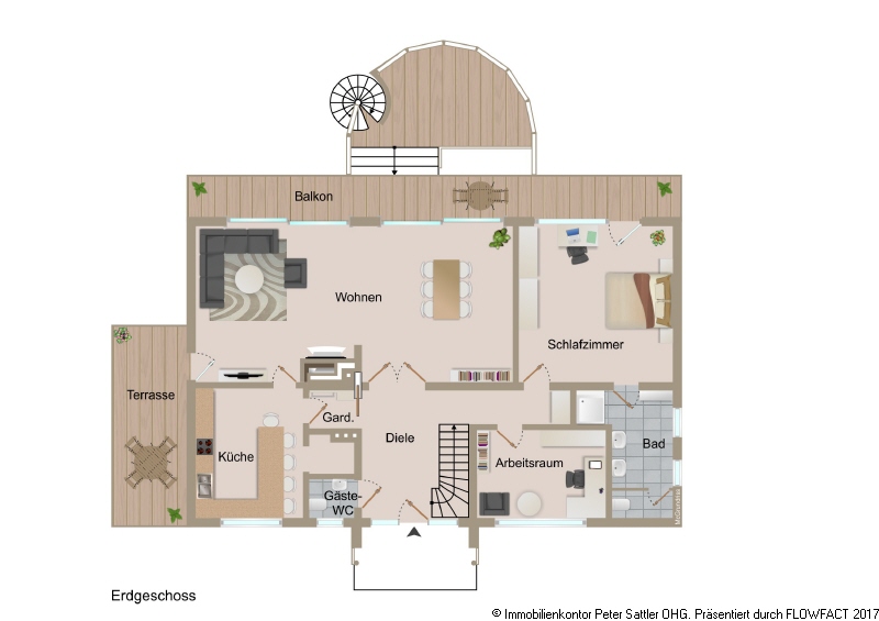 Grundriss_EG Einfamilienhaus Bonn