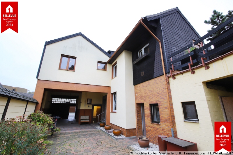 Hausr�ckseite Doppelhaush�lfte Bornheim